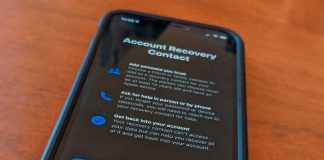 Apple ID Account recovery contact add contacts using iPhone in Settings app for Apple ID