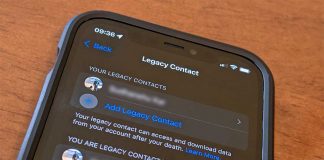 Apple ID settings add or remove a legacy contact