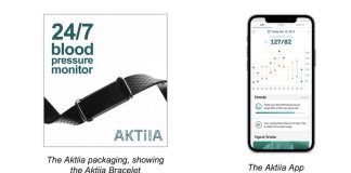 Aktiaa on-wrist Blood pressure monitor