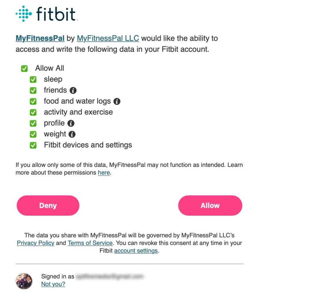 How to connect and sync MyFitnessPal (MFP) with Fitbit MyHealthyApple