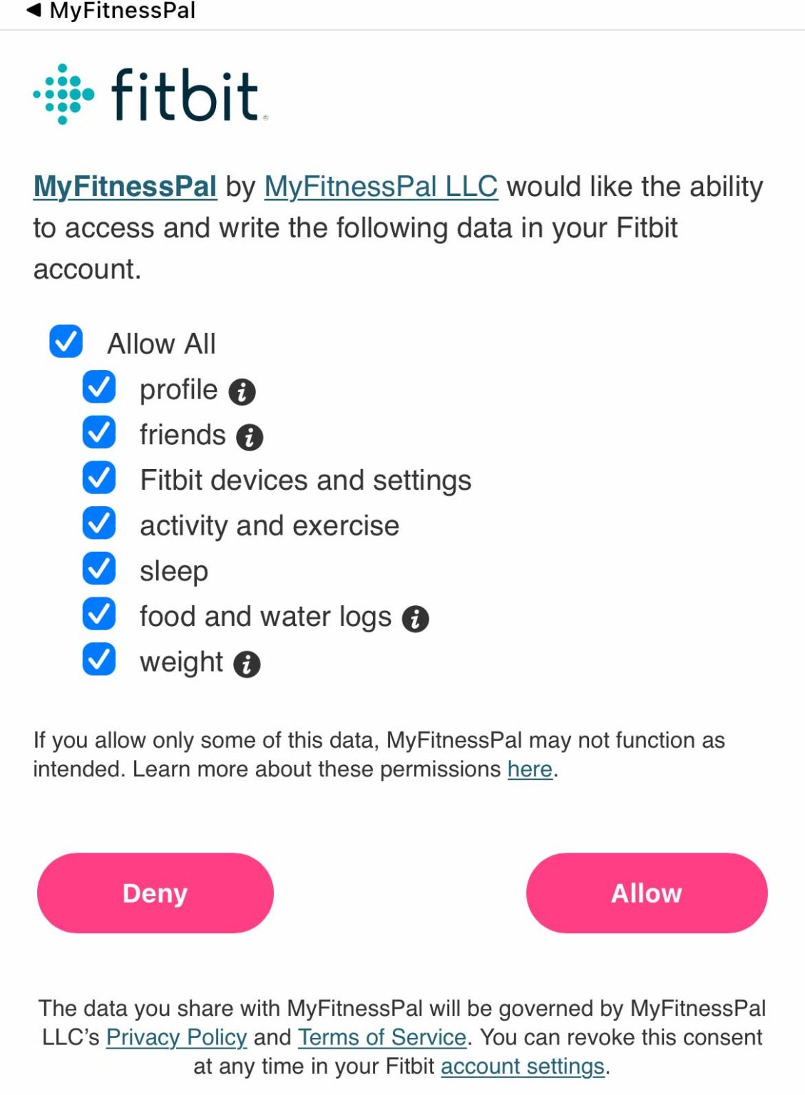 How to connect and sync MyFitnessPal (MFP) with Fitbit MyHealthyApple