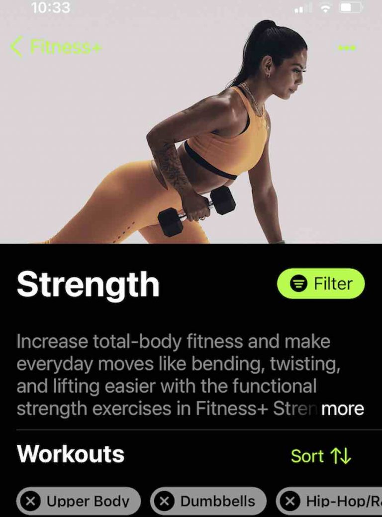 Apple Fitness+ adds workout filters by Body Focus, Trainer