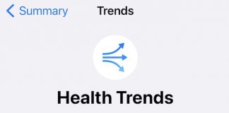 Apple Health Trends details on iOS 15