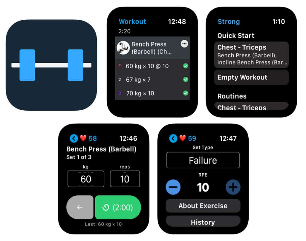 Strong app for Apple Watch