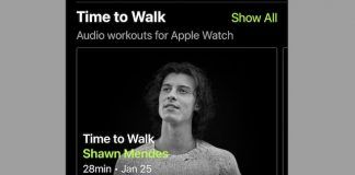 Apple Time to Walk feature