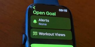 workout views on Apple Watch with the Workout app