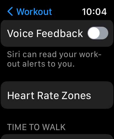 Siri voice feedback off on Apple Watch
