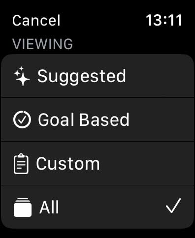iphone watch workout app