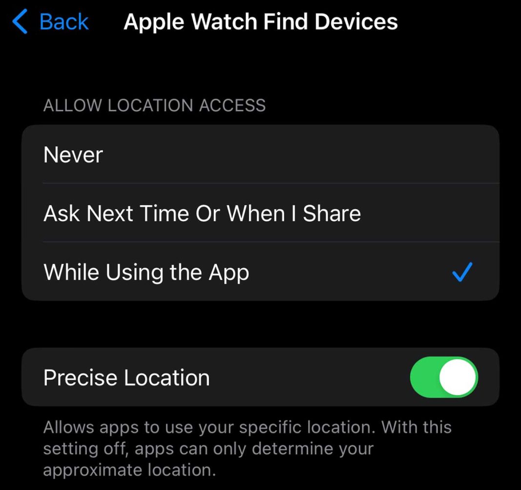 Notify when left behind notifications not working or showing up on