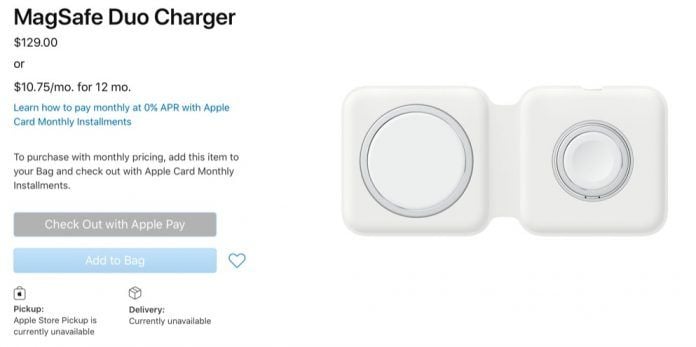Price of the MagSafe duo charger