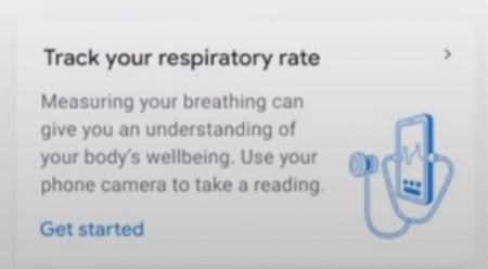 Check Respiratory Rate using Google Fit