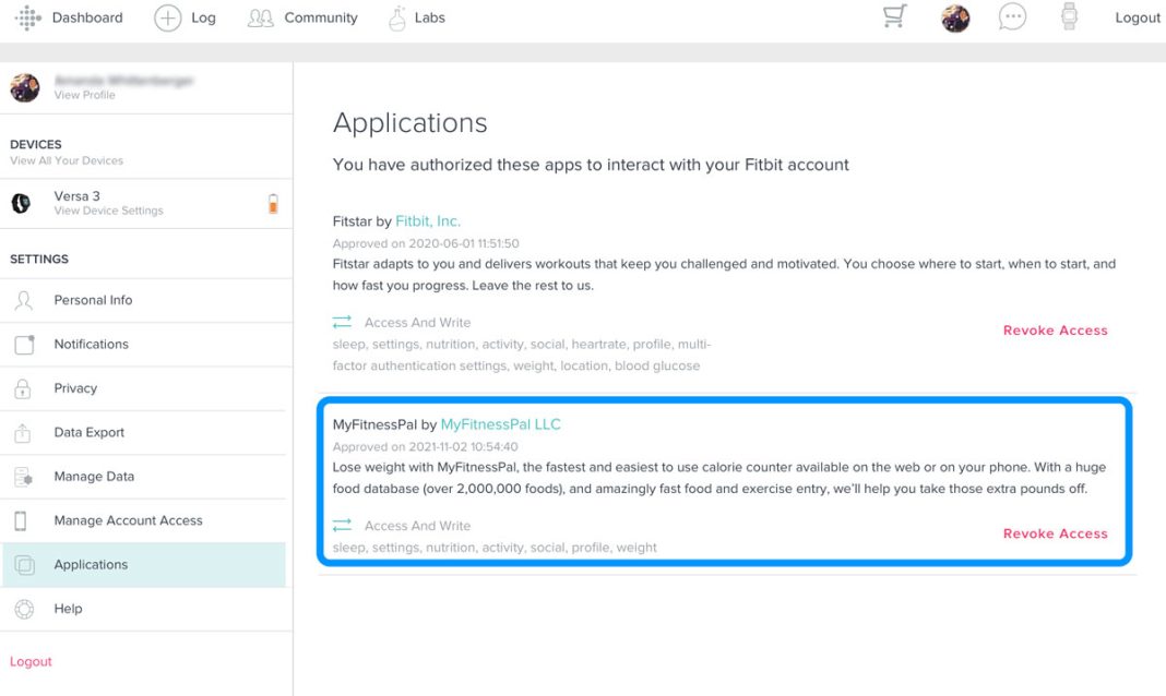 How to connect and sync MyFitnessPal (MFP) with Fitbit MyHealthyApple