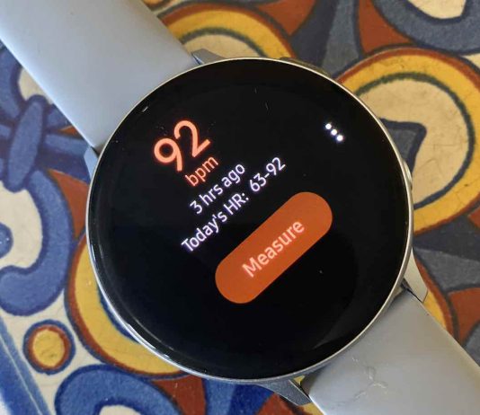 Continuous heart rate monitoring on Samsung Galaxy Watch