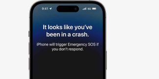 Apple Watch and iPhone crash detection