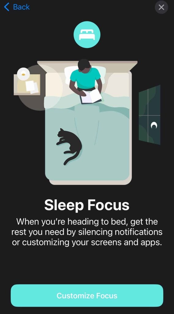 iPhone and Apple Watch customize sleep focus