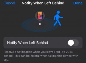 How to get a left behind notification when you forget your iPhone