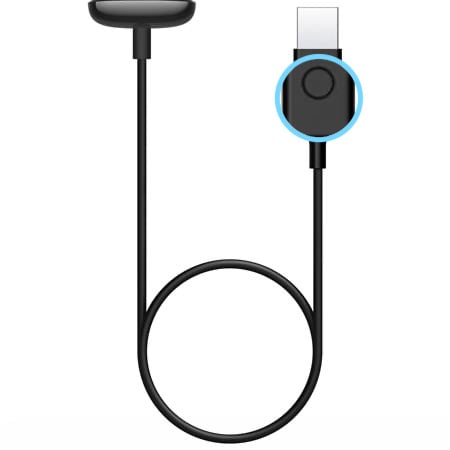 reset Fitbit Luxe using the charging cable