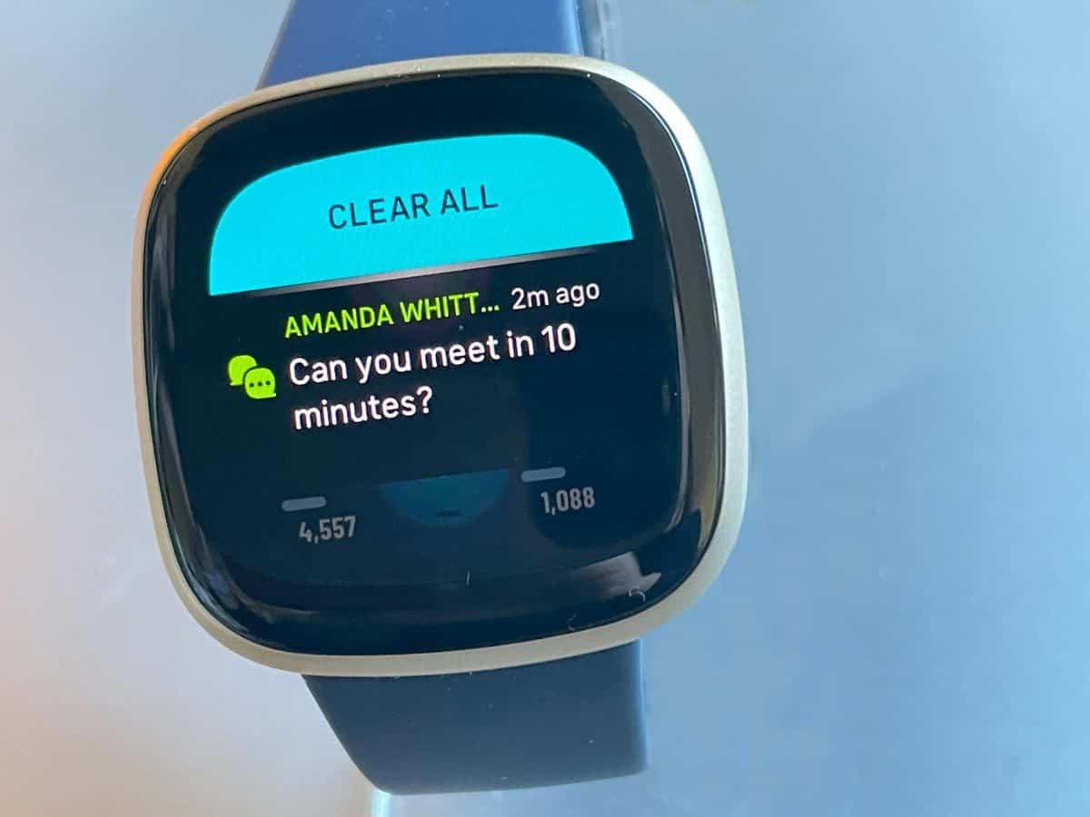 what fitbit can you text back on