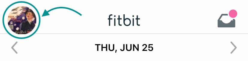 Fitbit app profile picture or icon