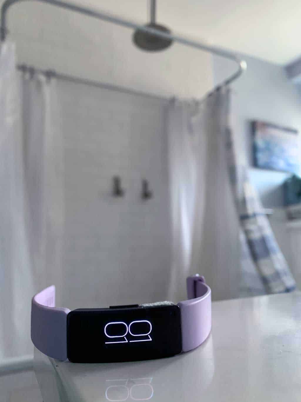 Fitbit in the bathroom