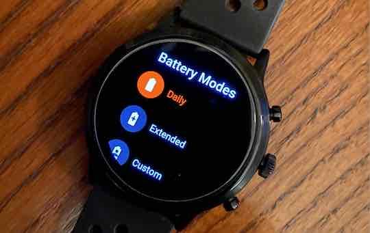 Fossil Gen 5 Battery Modes