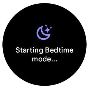 Bedtime mode on Google Pixel Watch