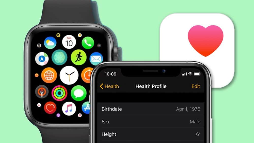 Apple health app for Apple Watch and iPhone