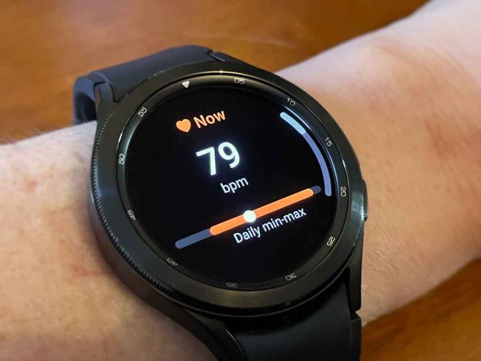 Monitor your heart rate with a Samsung Galaxy watch