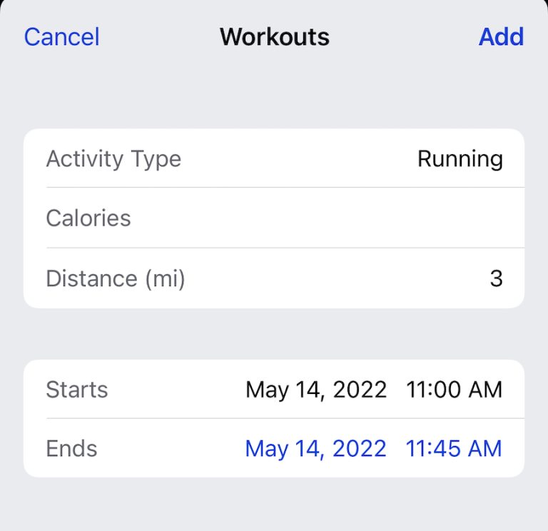 Didn't record exercise on Apple Watch? Manually add workout on iPhone