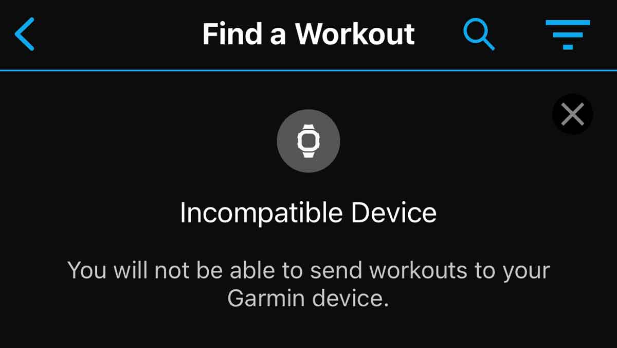 How to use premade or custom workouts in the Garmin Connect app