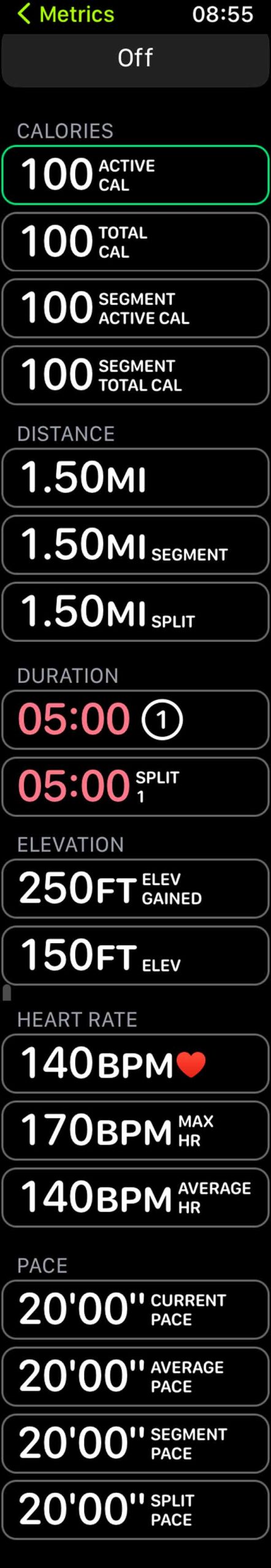 How to change the Apple Watch Workout app on-screen stats and metrics ... - Graphing Fitness Data Apple Watch App