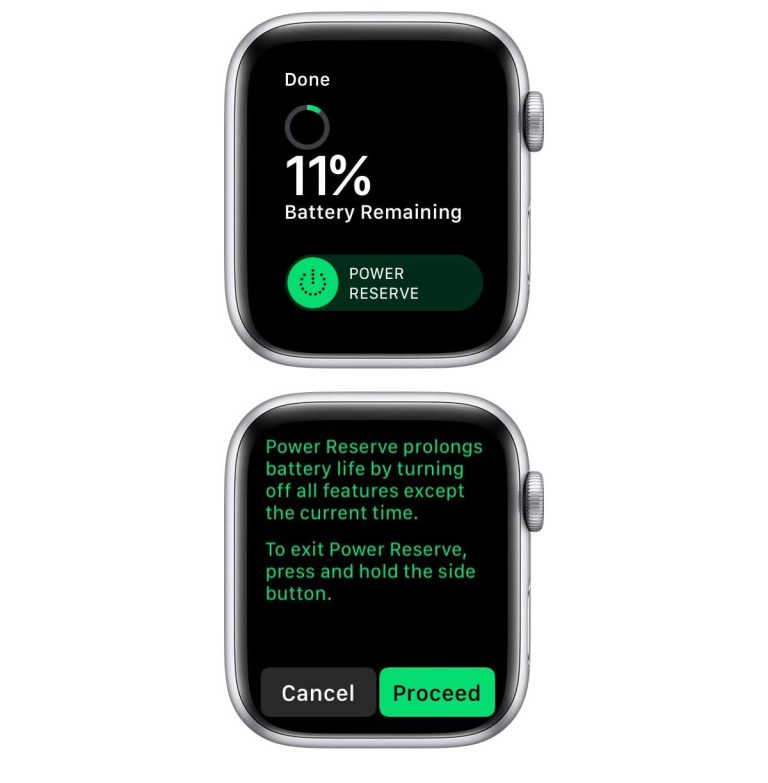 Is your Apple Watch stuck on only showing the time in Power Reserve