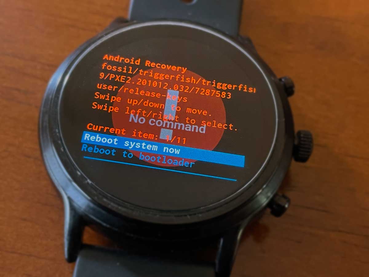 How to clear the cache on Fossil Gen5 or Gen6 Wear OS smartwatch