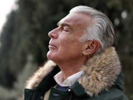 man breathing older