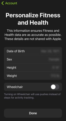 how to reset apple fitness app