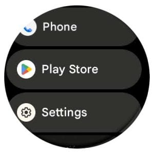 Google Pixel Watch Play Store app