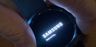 Samsung Galaxy Watch force reboot with power and back buttons