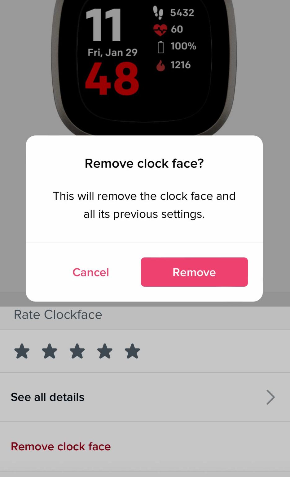 How to change the stats showing on your Fitbit's clock face
