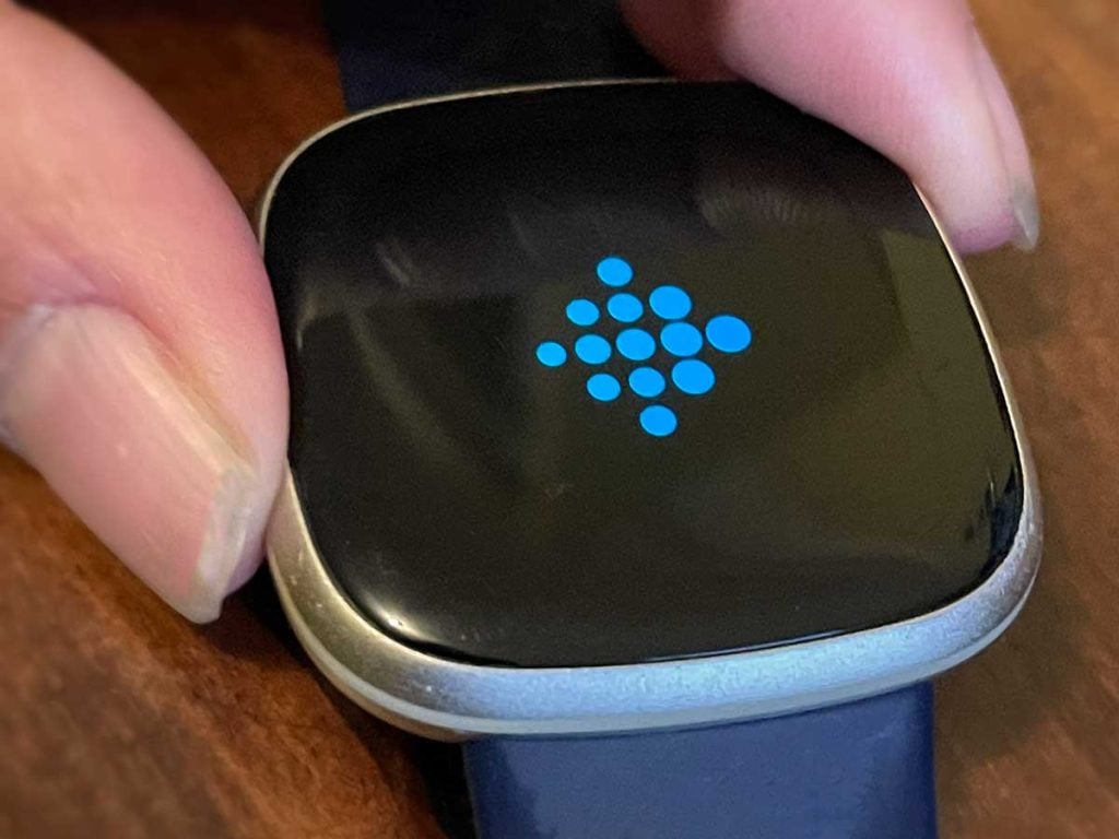 Restart Fitbit watch