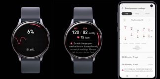 Samsung Galaxy Watch Blood pressure monitor