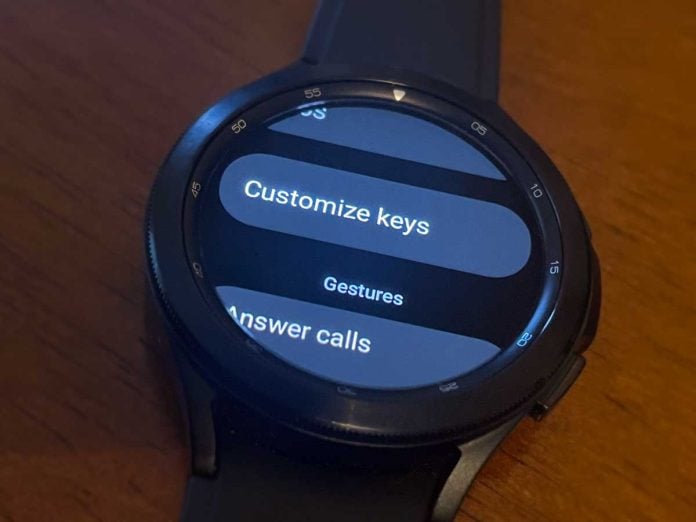 customize and personalize home and back buttons on Samsung galaxy watch