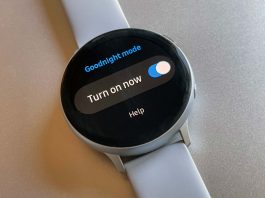 goodnight mode on Samsung Galaxy watch