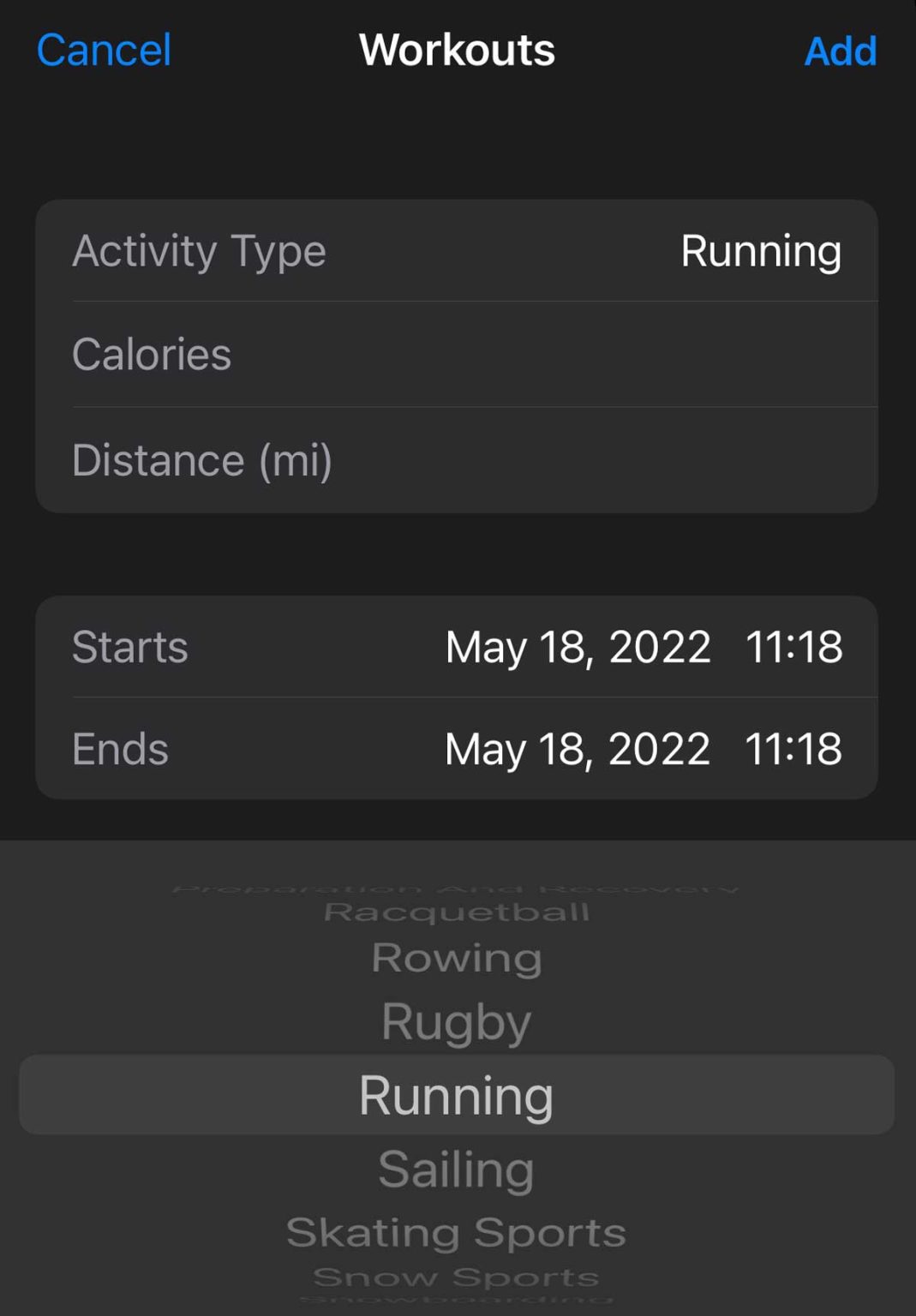 Didn't record exercise on Apple Watch? Manually add workout on iPhone