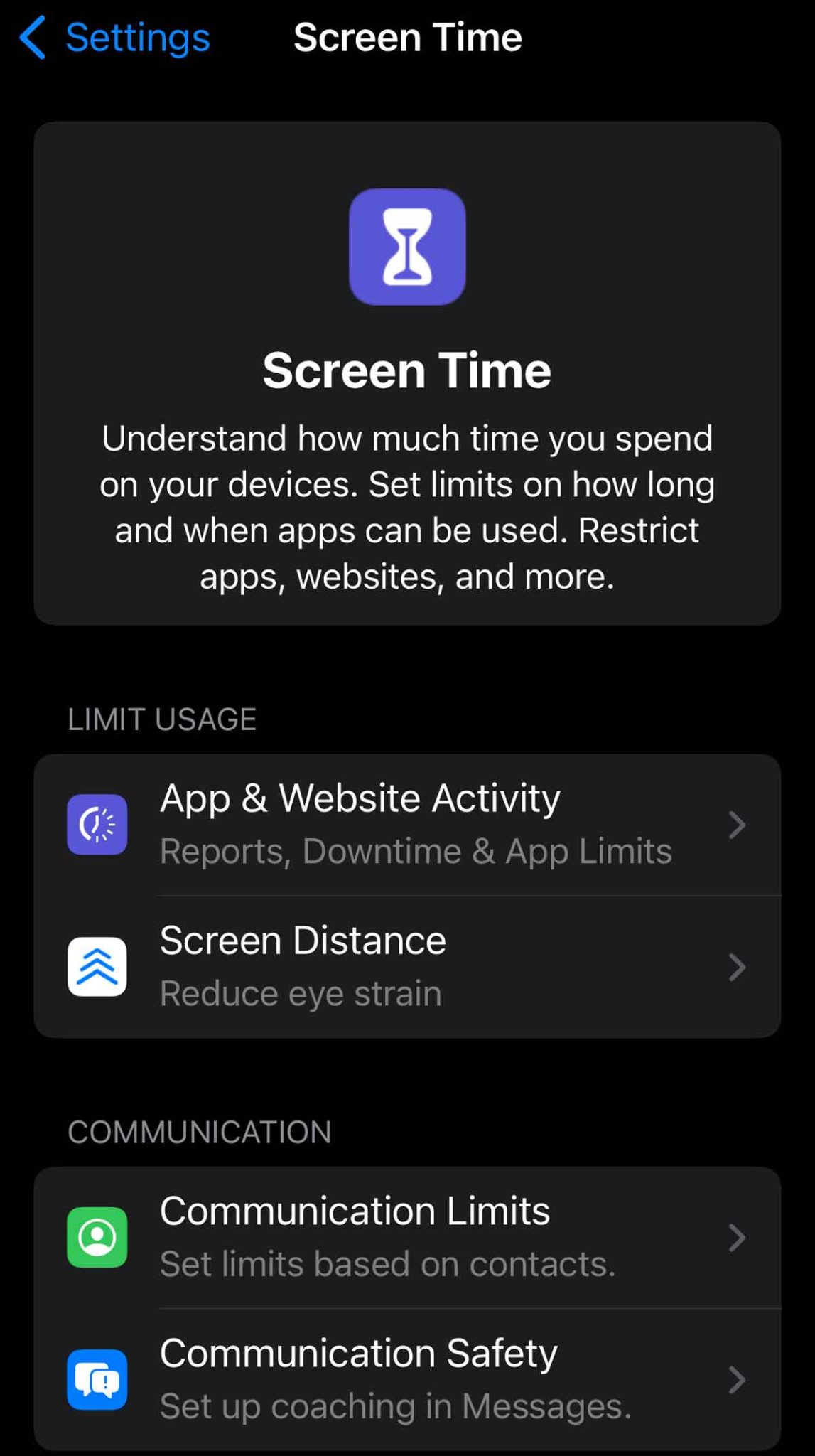Iphone Screen Distance Alert How to turn the Screen Distance feature on or off on iPhone and iPad ...