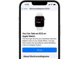 Apple Watch set up the ECG app