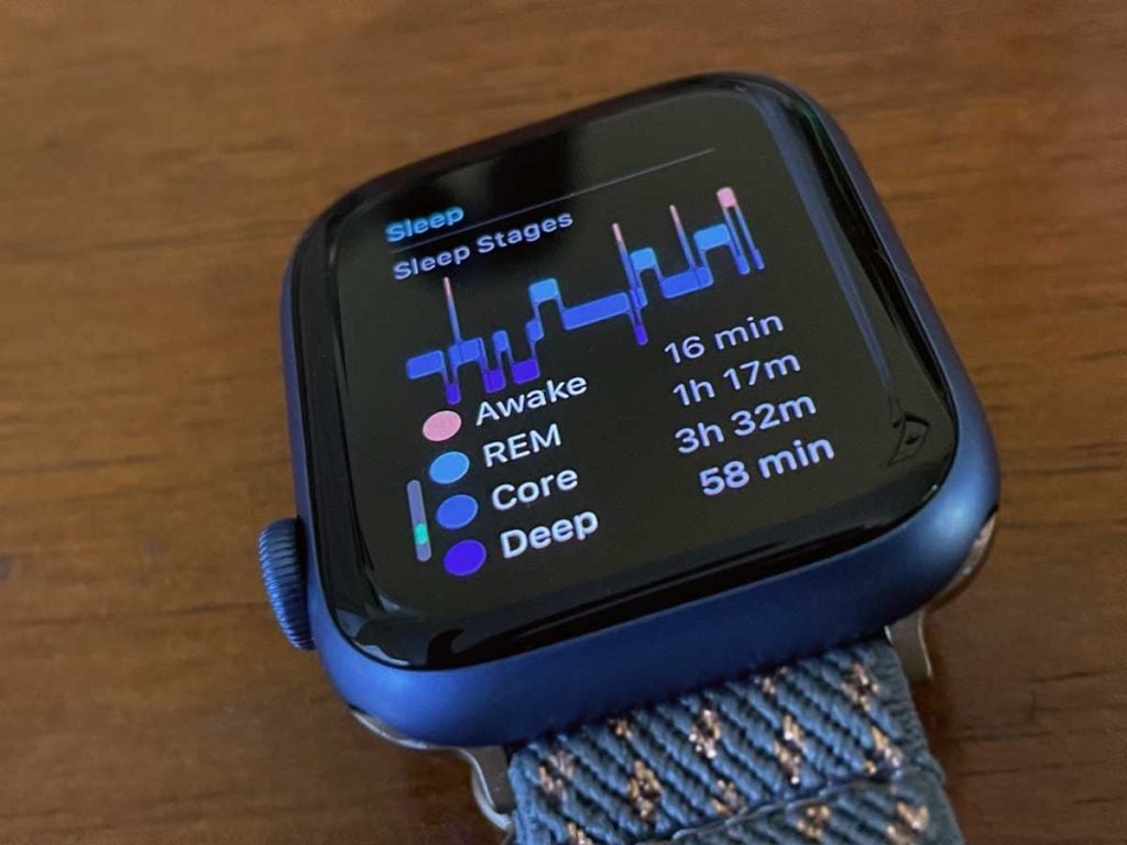 sleep stages on Apple Watch Sleep app