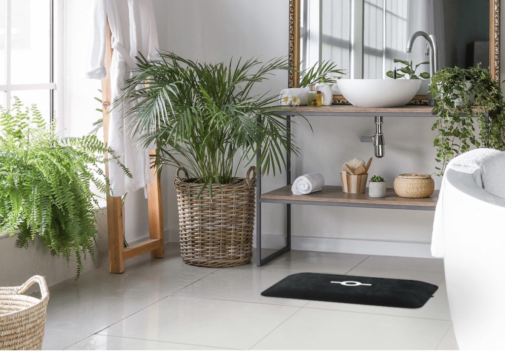 This Bathroom mat measures your weight, body composition, posture