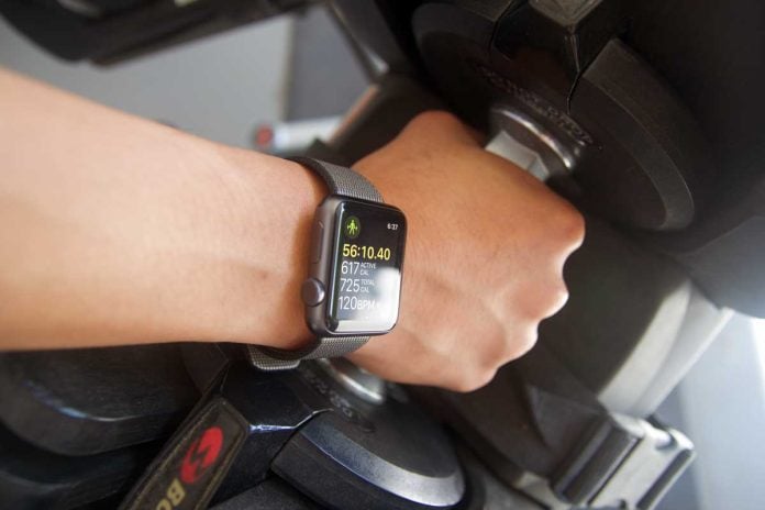 weightlifting on Workout app Strength training Apple watch