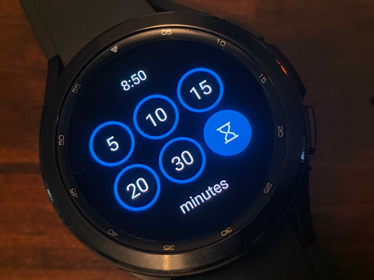 How to set up an easy Timer on your Samsung Galaxy Watch MyHealthyApple