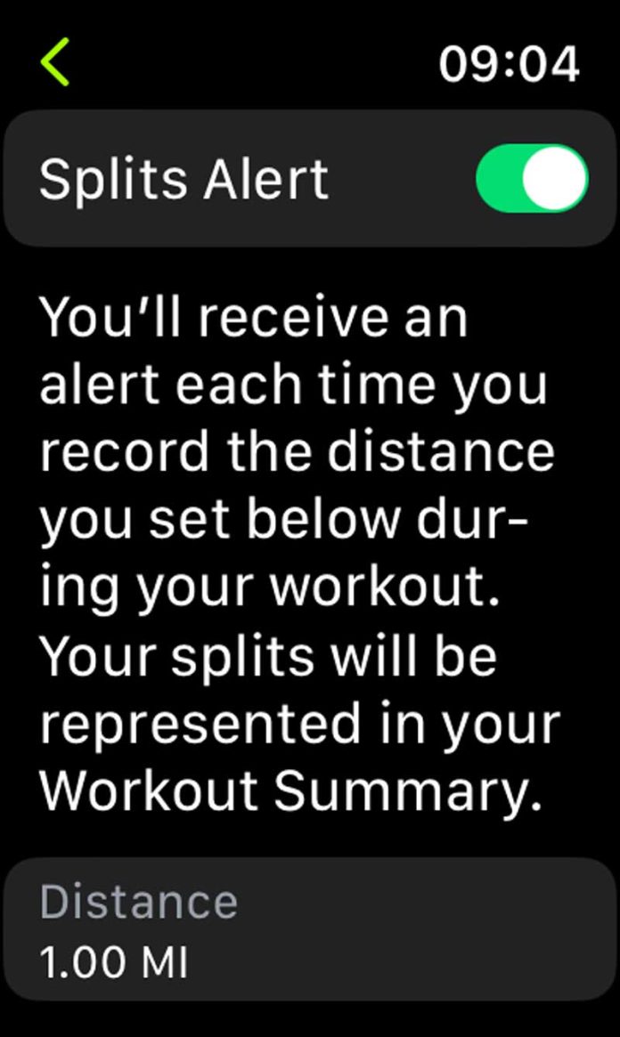 How to turn on or off Apple Watch Workout app alerts like splits, heart